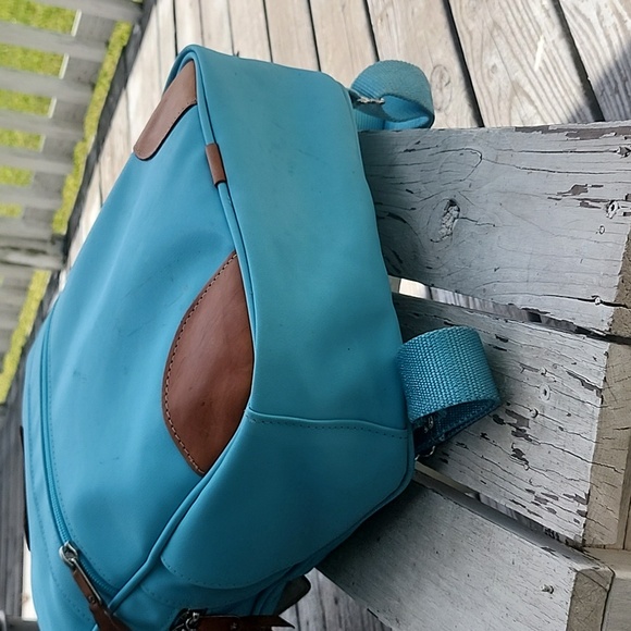 Jon Hart Backpack In Ocean Blue Coated Canvas-Size Large - Picture 9 of 12